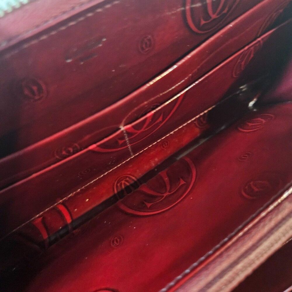 Cartier - Red Patent Leather Happy Birthday Edition Vintage Zippy Long Wallet - Picture 9 of 12
